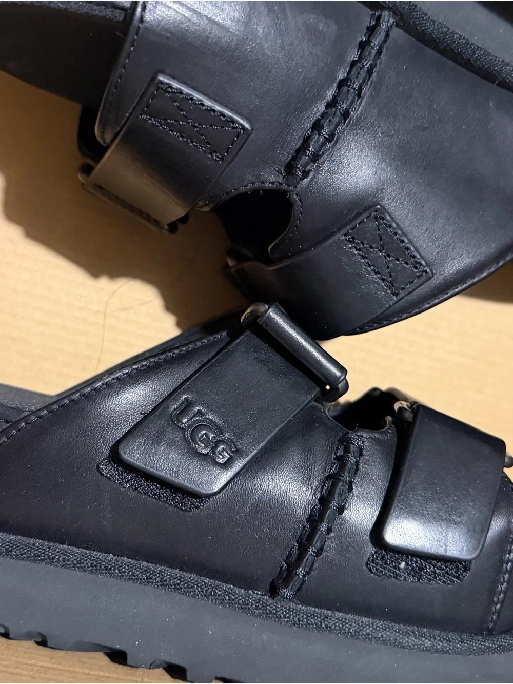 UGG Women’s Leather Slide Sandals